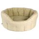 P&L SUPERIOR PET BEDS LTD P&L Superior Pet Beds Hundebett, oval, mit tiefer Front, Polyester, Fleece, gefüttert, klein, cremefarben