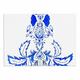 Kess eigene cecibd "Azulejo" Blau Nature Dog Tischset, 33 x 45,7 cm