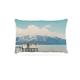 Kess eigene Laura Evans Down by the Lake Blau Braun Hundebett aus Fleece