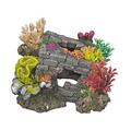 Nobby 28492 Aquarium Dekoration Aqua Ornaments Steinquarder mit Pflanzen 20 x 18.5 x 15.5 cm