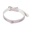 CHAPUIS SELLERIE SLA550 Hundehalsband - Leder-Imitat mit rosa Strass-Steinchen - Breite 20 mm - Länge 40 cm - Größe M
