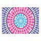 Kess InHouse Kess eigene fm1078adm02 famenxt Mandala Pink Blau Pink Blau Illustration Hund Tischset, 61 x 38,1 cm