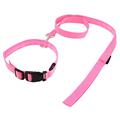 sourcingmap LED Flash Light Pet Dog Verstellbare Gürtel Halsband Leine Set, Pink