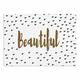 Kess InHouse Kess eigene sc2141adm02 Suzanne Carter Beautiful Gold Typografie Hund Tischset, 61 x 38,1 cm