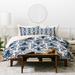 East Urban Home Heather Dutton Mythos Oceanic Duvet Cover Set Microfiber, Polyester in Blue/White | Twin/Twin XL | Wayfair