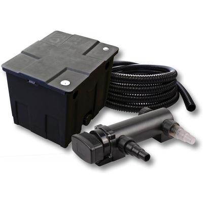 Komplettset: CBF-350 Teichfilter bis 12000 l Teichfilteranlage als Durchlauffilter, CUV-318 Image