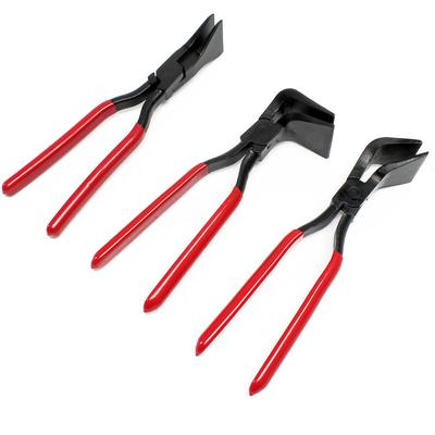Wiltec - Falzzangen Set 3 teilig, 3x Abkantzange 0° 45° 90° Maulbreite 55 mm für Dachdecker, Image
