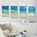 Highland Dunes 'Sea Glass Summer II' Acrylic Painting Print Multi-Piece Image on Canvas in Brown | 38 H x 72 W x 1.5 D in | Wayfair