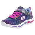 Skechers Girl's Litebeams-gleam N'dream Trainers, Blue Navy Multi Nvmt, 10 UK Child