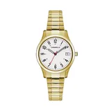 Caravelle by Bulova Women's Easy Reader Stainless Steel Expansion Watch - 44M113, Size: Small, Yellow