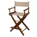 "Casual Home 24"" Oak Finish Director's Chair, Natural"