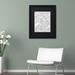 East Urban Home 'Doodles II' Framed Graphic Art Canvas, Wood in Black/Green/White | 22 H x 18 W x 0.75 D in | Wayfair