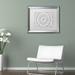 East Urban Home 'Flower Mandala' Framed Graphic Art Canvas, Wood in Black/White | 19.5 H x 23.5 W x 1.25 D in | Wayfair