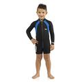 Cressi Baby Kids Wetsuit Long Sleves Kinder Unisex Shorty Neoprenanzug Ultra Stretch Blau, M (3 Jahre)