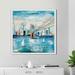 Breakwater Bay 'Catching The Wind 1' Framed Acrylic Painting Print on Canvas in Blue | 39.5 H x 39.5 W x 2 D in | Wayfair