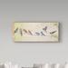 Ophelia & Co. Birds Gathered on Wire by Jean Plout - Graphic Art Print on Canvas in White | 20 H x 47 W x 2 D in | Wayfair