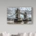 Trademark Fine Art 'Tower Bridge London' Photographic Print on Wrapped Canvas in White | 30 H x 47 W x 2 D in | Wayfair ALI35174-C3047GG