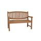 MiaMöbel Teak Bank mit Armlehne 120cm Massivholz Teak Modern