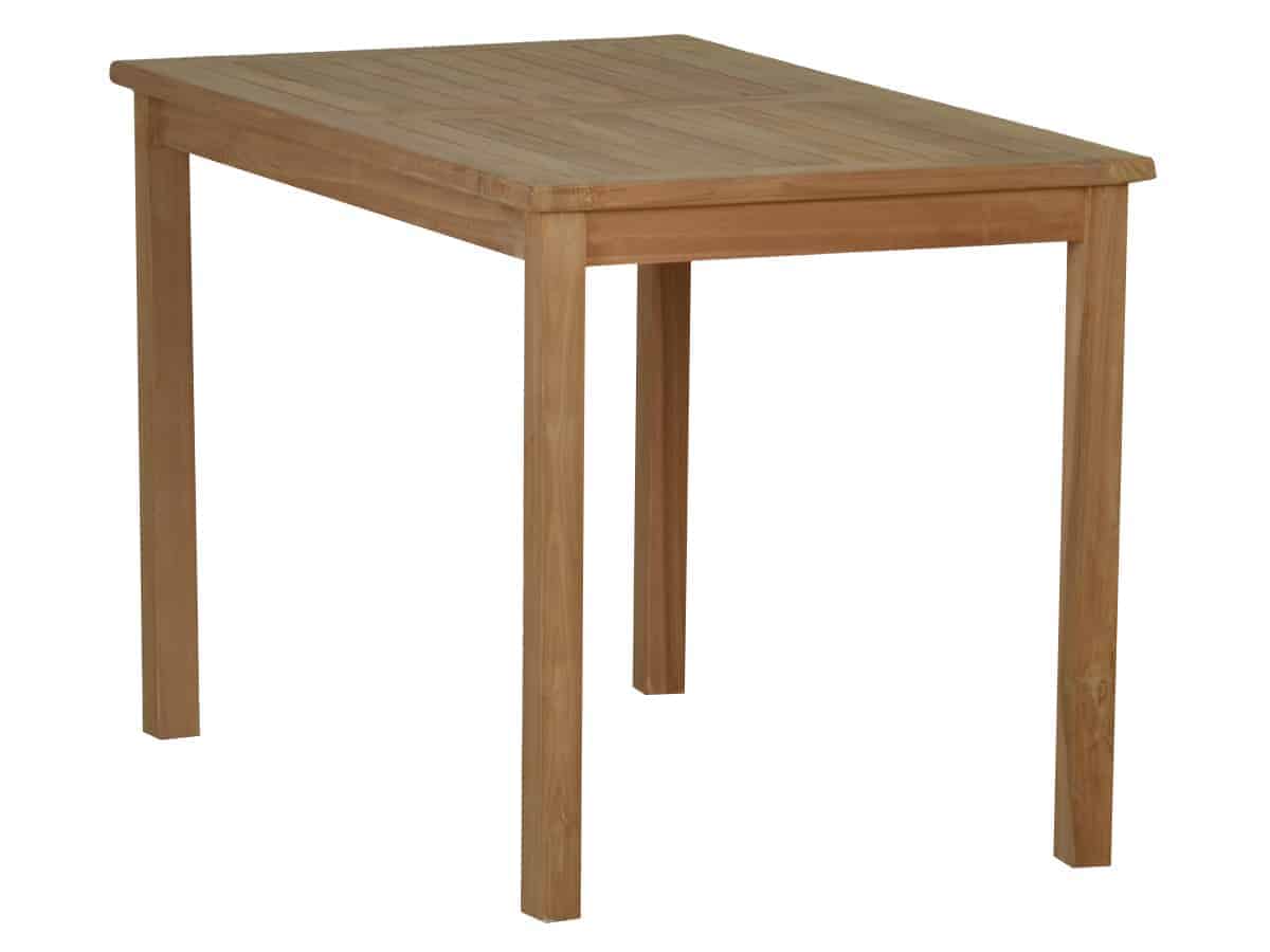 MiaMöbel Teak Esstisch 120x70cm Massivholz Teak Modern