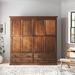 Loon Peak® Horton Armoire Wood in Brown | 72 H x 72 W x 21 D in | Wayfair 5639D565CA16443288B3B5A794242AE2