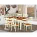 Darby Home Co Beley 7 - Piece Butterfly Leaf Rubberwood Solid Wood Dining Set Wood in Brown | Wayfair DABY5564 39638875