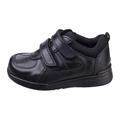 Hush Puppies Boy's Liam School Uniform Shoe, Black, 4 UK Child