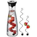 WMF 617709995 Basic Water Decanter and 2 Fruit Skewers, Transparent, 3-Piece 38 x 13.5 x 38 cm