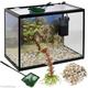 Trade Shop traesioacquario aus Glas mit Zubehör und Pumpe Luft Filter 18 Liter 36 x 27 x 22 cm