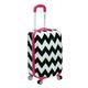 Rockland Safari Hardside Spinner Rad Gepäck, Pink Chevron, Carry-On 20-Inch, Safari Hardside Spinner Wheel Gepäck