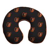 Black Baltimore Orioles Memory Foam Travel Pillow