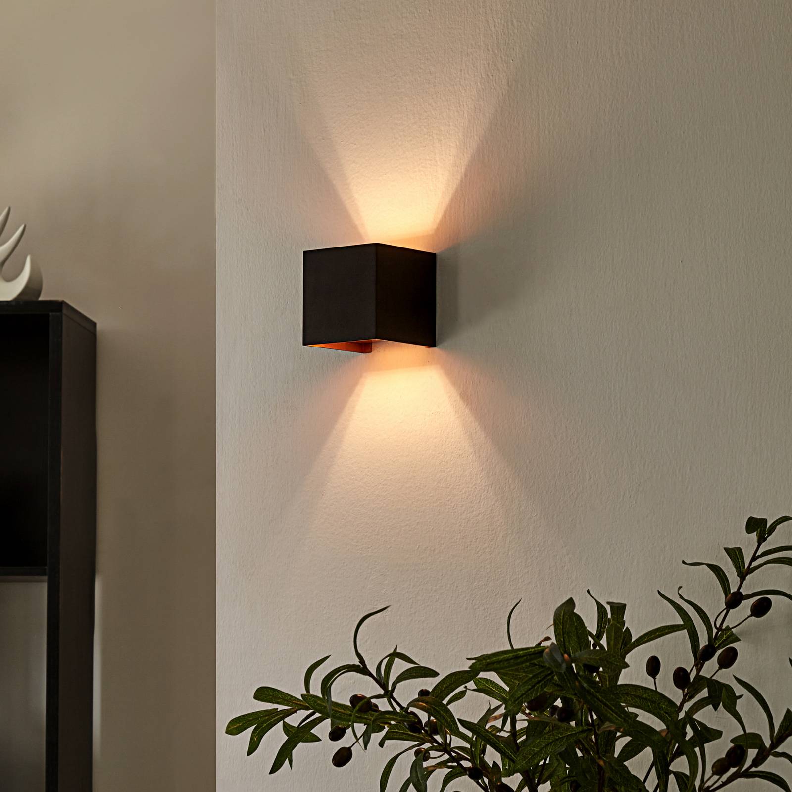 Wandlampe Zuzana Arcchio, dimmbar, schwarz, für Wohn- / Esszimmer, Aluminium, Modern, Wandleuchte, Wandlampe Innen Image