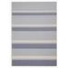 Blue 120 x 96 x 0.25 in Indoor Area Rug - Calvin Klein San Diego Striped Handwoven Flatweave Light Area Rug Polyester/Cotton | Wayfair 099446409676