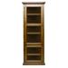 Loon Peak® Leary 72" H x 24" W Solid Wood Corner Bookcase Wood in Brown | 72 H x 24 W x 17 D in | Wayfair 94FA4B4DE5884AB79AD336000A6A25A0