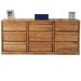 Millwood Pines Askins 9 Drawer 72" W Dresser Wood in Brown | 32 H x 72 W x 18 D in | Wayfair EB8A263C942243ABA76259B0391CF2C4