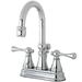Kingston Brass Restoration Centerset Bathroom Faucet, Ceramic in Gray | 9.13 H in | Wayfair KS2611BL