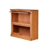 Loon Peak® Mobley 36" W Solid Wood Barrister Bookcase Wood in White | 49 H x 36 W x 13 D in | Wayfair 80048A651FD94A479C18DE499EA3A94A