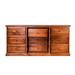 Loon Peak® Montano 9 Drawer Dresser Wood in Brown | 32 H x 72 W x 18 D in | Wayfair B075D1F13F624753AC159188D06C0BA3