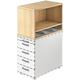 Aufsatz-Regal für Standcontainer »Otto Office Line I« braun, OTTO Office Premium, 42.8x53x80 cm