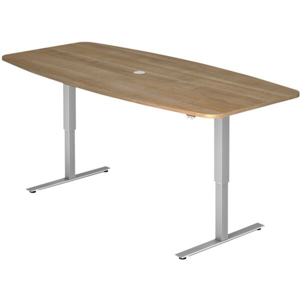 HAMMERBACHER Konferenztisch höhenverstellbar (elektrisch) VXMST22 »Chicago« 72-119 cm braun, 83 cm