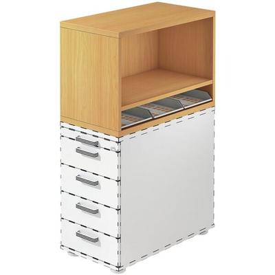 OTTO Office Premium Aufsatz-Regal für Standcontainer »Otto Office Line I« braun, 42.8x53x80 cm Image