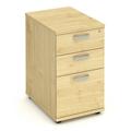 Impulse I000249 High Pedestal 3 Drawer Desk - Maple