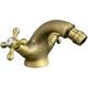 Robinet Mélangeur bidet vintage, retro vieux laiton - bronzé