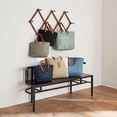 Jute Tote - Black, Medium - Ballard Designs