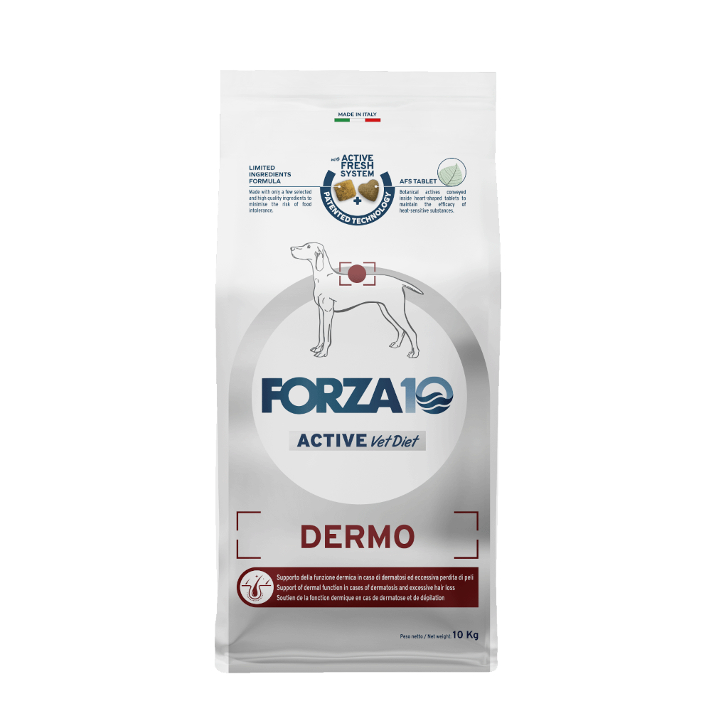 Multipack risparmio! 2 x 10 kg Forza10 Active Line Crocchette cane - Dermo Active