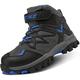 FASHION Hiking Boots Kids Trekking Climbing Outdoor Shoes Boys Trekking Waterproof Snowshoeing Hiking Footwear2 UK3 Blue