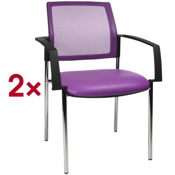 Topstar 2er-Set Stapelstühle »BtoB 10« Softex lila, 48x47 cm