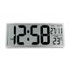 Acctim Date Keeper Jumbo LCD Wall/Desk Silver Clock with Autoset Technology