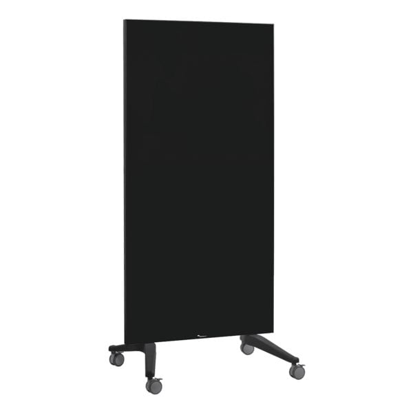 Legamaster Glas-Magnettafel mit Rollen 90 x 175 cm hochkant schwarz Image