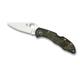 Spyderco Delica 4 Pocket Folding Knife 2.88 in VG-10 Plain Blade Green FRN Handle C11ZFPGR