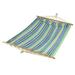 Ebern Designs Aryan Oversized Camping Hammock Polyester in Gray/Green/Blue | 1 H x 48 W in | Wayfair 048513CA6D144FF4BF783082CEFB928C